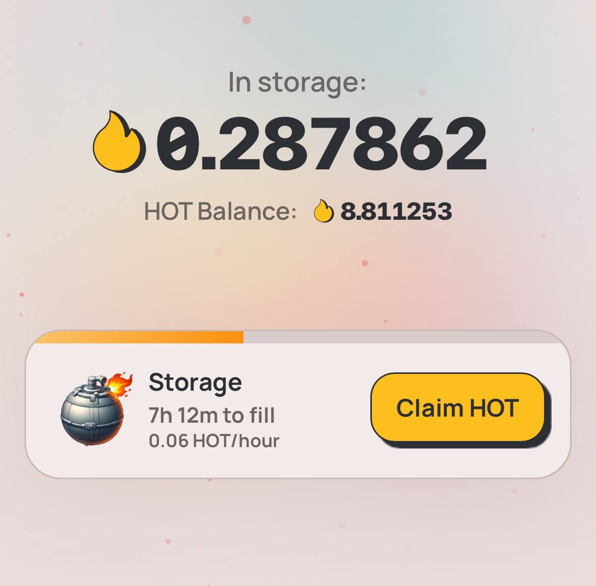 Токени $HOT у гаманці NEAR Wallet