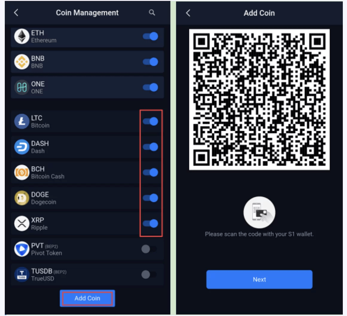 Додавання токенів у додатку SafePal