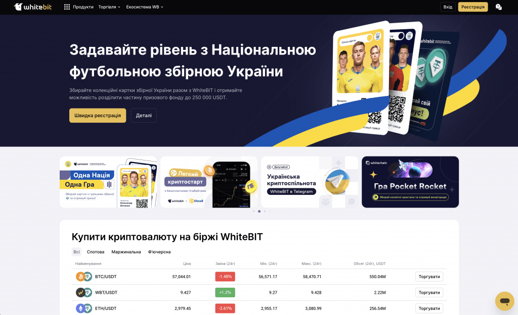 WhiteBIT — найкраща українська криптобіржа з підтримкою гривні